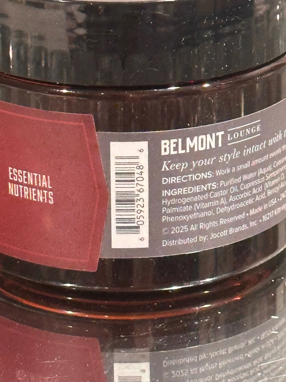 Belmont Lounge Bourbon & Oak High Hold Pomade Men’s Hair Styling 4oz USA SEALED